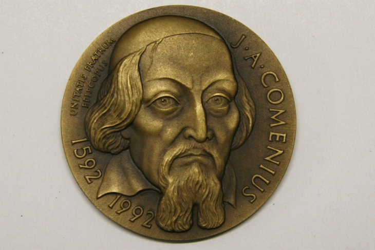Karel Zeman, Medaile J. A. Komenský, 1592-1992, avers, 1992