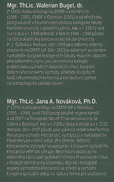 Walerian Bugel, Jana A. Nováková - autoři textů