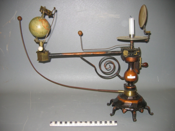 Telurium - přístroj pro znázornění pohybu Země kolem Slunce, Jan Felkl, Praha, 1852-1870