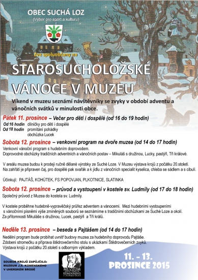 Starosucholožské Vánoce v muzeu