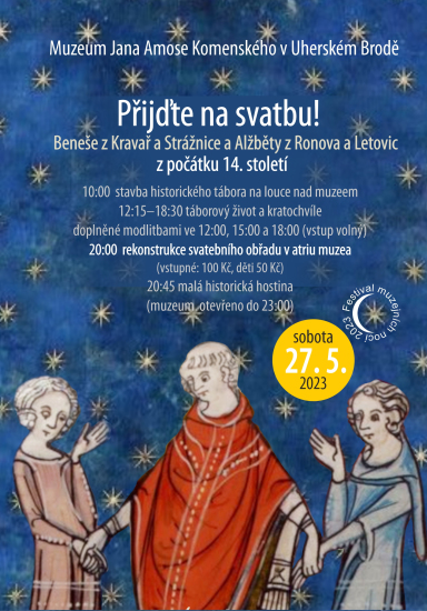 Přijďte na svatbu! 2023 – rekonstrukce svatby z počátku 14. století